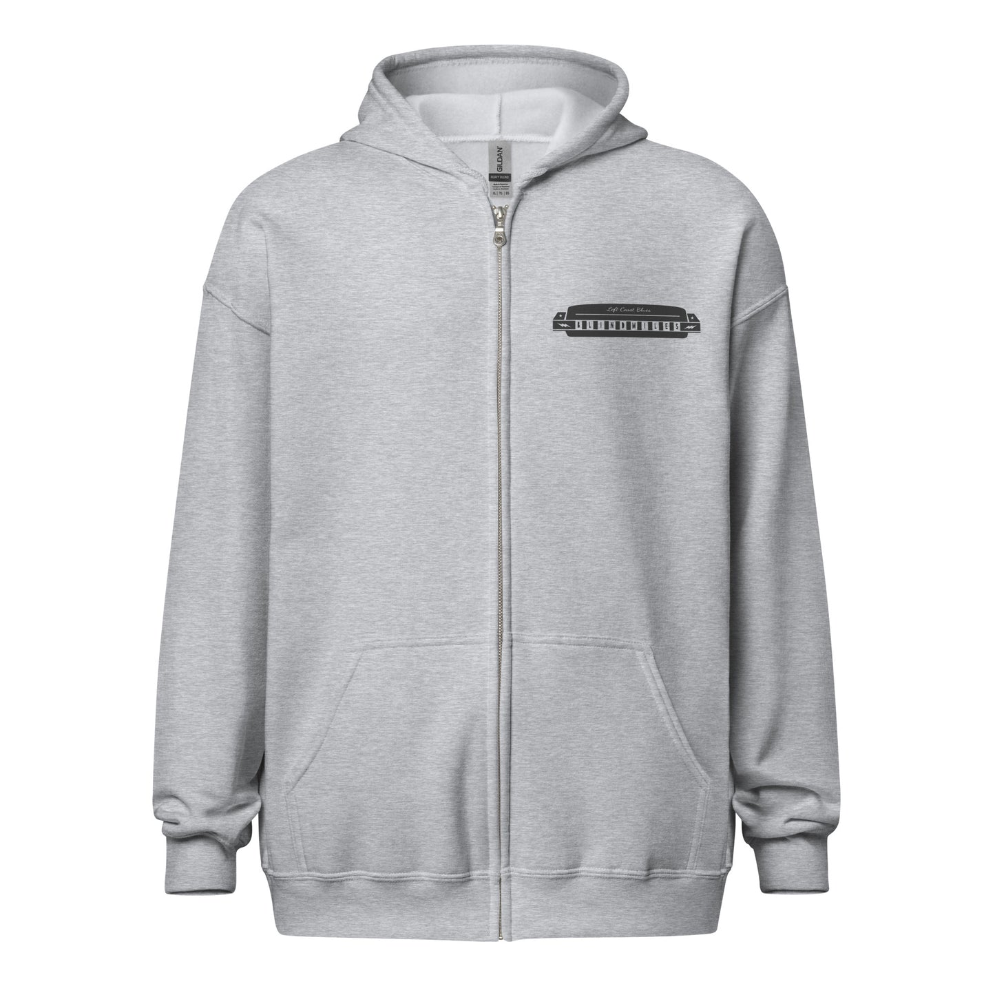 Blind Miles Blues - "Left Coast Blues" Zip Hoodie